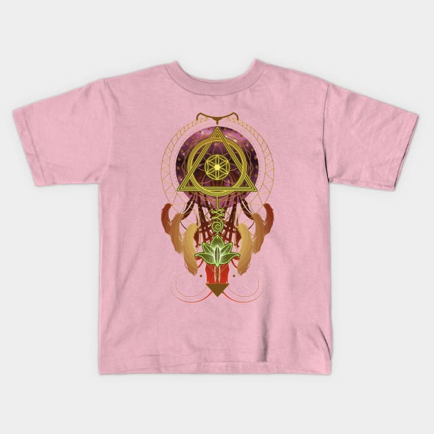 Cosmic Tribe Kids T-Shirt by Arcuedes